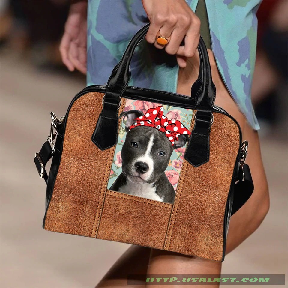 Pitbull And Flower Shoulder Handbag – Hothot