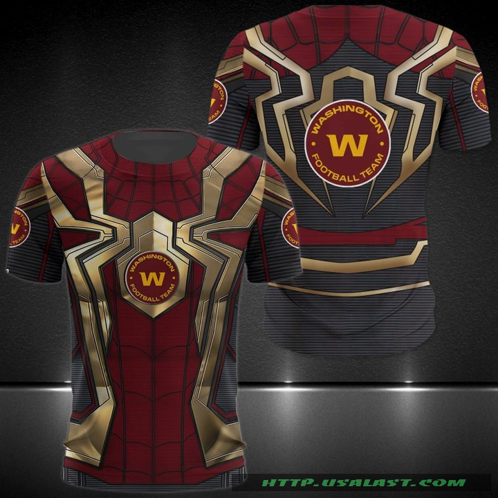 Washington Football Team Spider Man 3D Hoodie Sweatshirt T-Shirt – Hothot