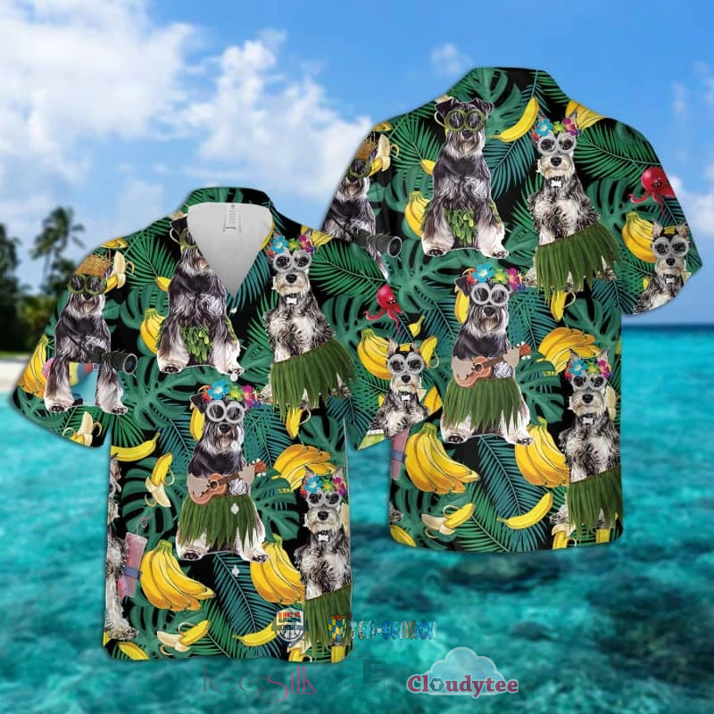 Miniature Schnauzer Banana Tropical Hawaiian Shirt – Hothot