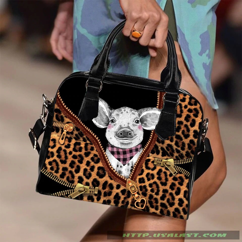 Pig Leopard Texture Shoulder Handbag – Hothot