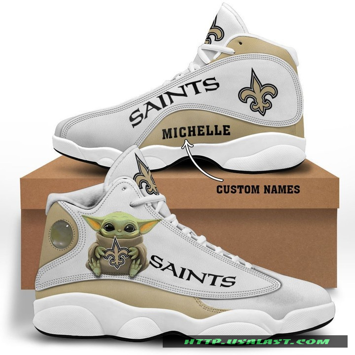 Personalised New Orleans Saints Baby Yoda Air Jordan 13 Shoes – Usalast