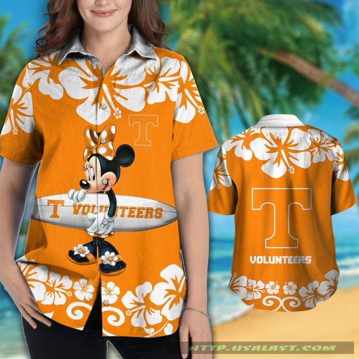 Tennessee Volunteers Minnie Mouse Aloha Hawaiian Shirt – Hothot