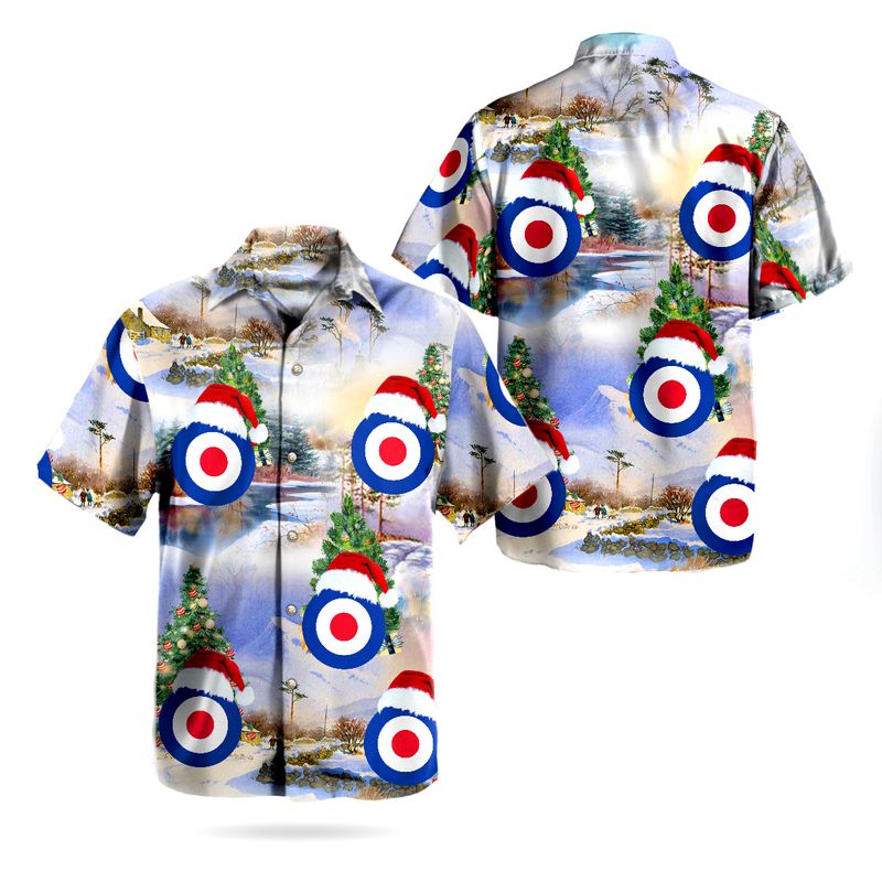 Christmas Royal Air Force Roundel Hawaiian Shirt – Usalast