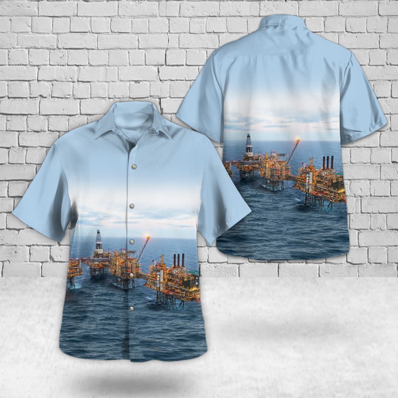 Scotland Buzzard Offshore Drilling Rig Hawaiian Shirt – Hothot
