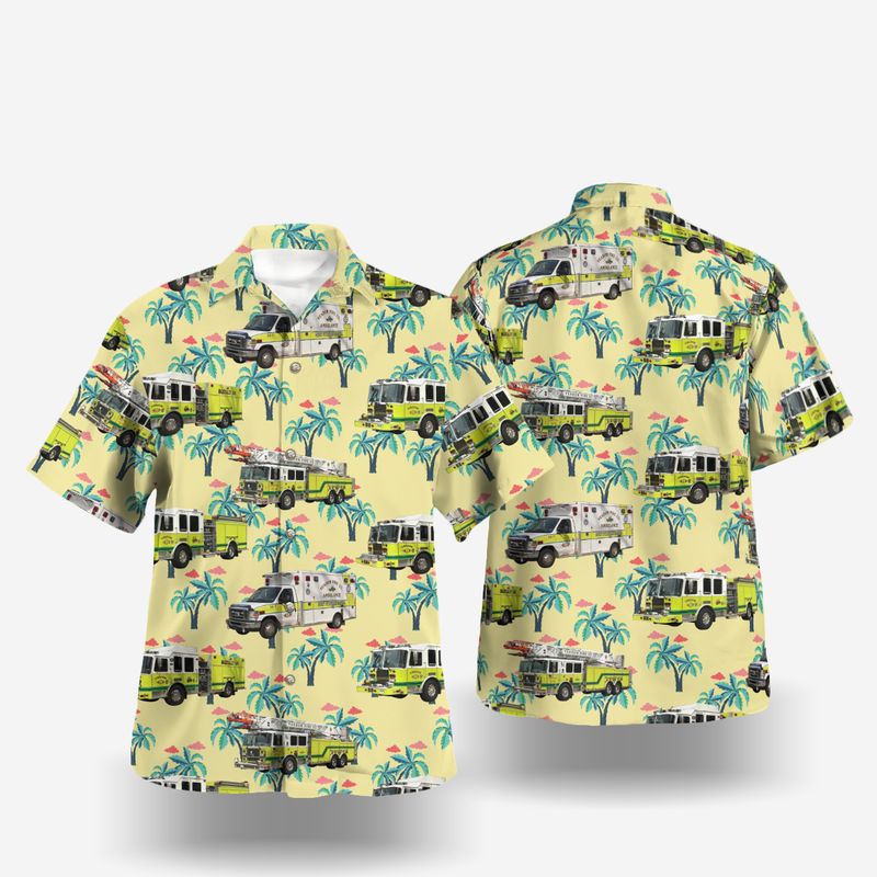 Yeadon Delaware County Pennsylvania Yeadon Fire Company Hawaiian Shirt – Hothot