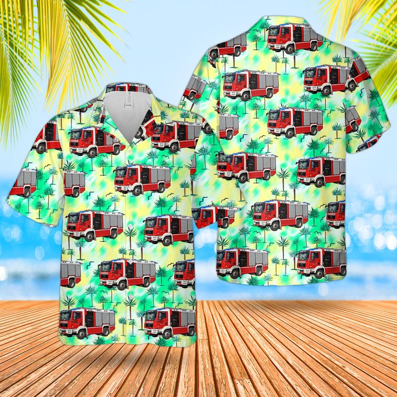 Berufsfeuerwehr Wien HLF MAN TGM Hawaiian Shirt – Hothot