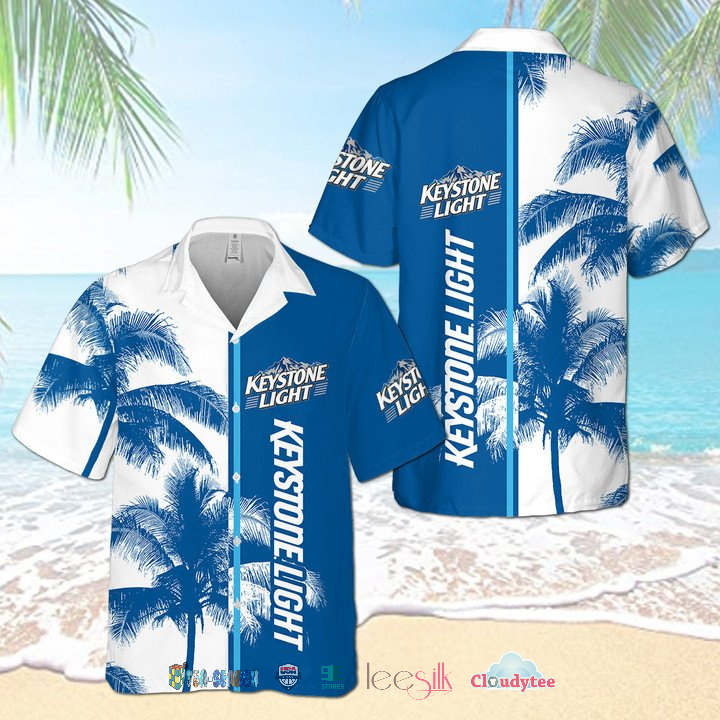 Keystone Light Palm Tree Hawaiian Shirt – Hothot