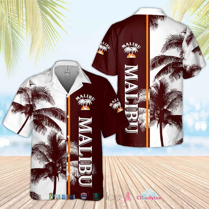 Malibu Rum Palm Tree Hawaiian Shirt – Hothot