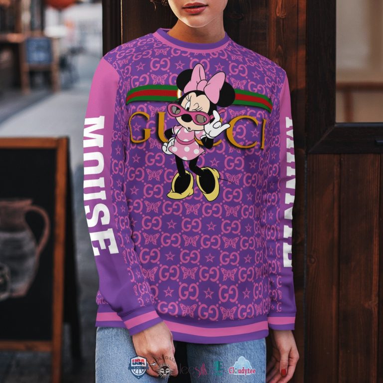 NICE) Gucci Minnie Mouse 3D Ugly Sweater - Hothot
