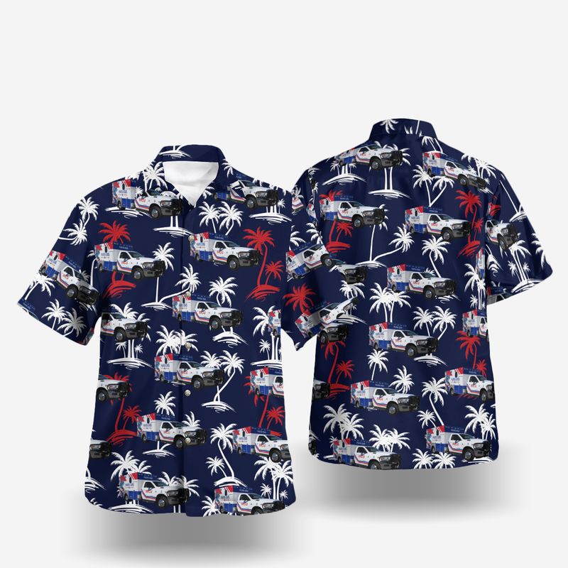 Paris Lamar County Texas City of Paris EMS Hawaiian Shirt – Hothot