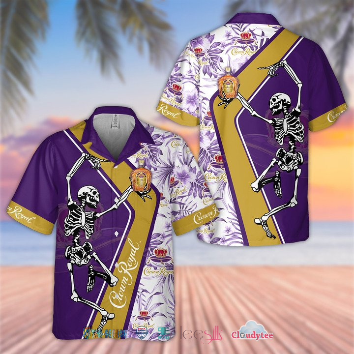 Crown Royal Skeleton Hawaiian Shirt – Hothot
