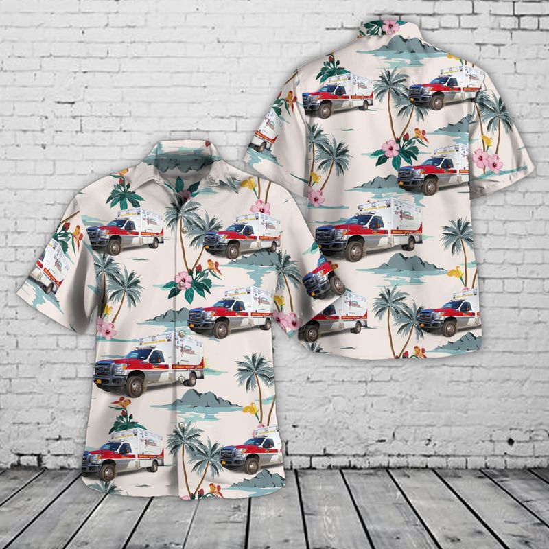 Yonkers Westchester County New York Empress EMS Ford E350 Hawaiian Shirt – Hothot