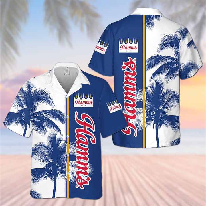 Hamms Beer Palm Tree Hawaiian Shirt – Hothot