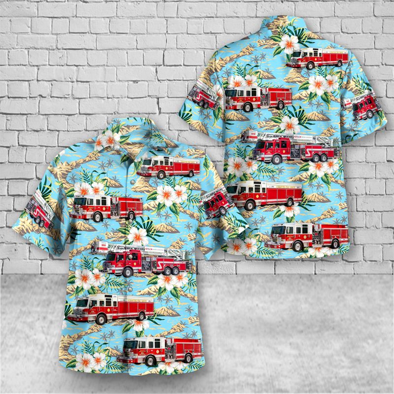 Webster Monroe County New York North East Joint Fire District Hawaiian Shirt – Hothot