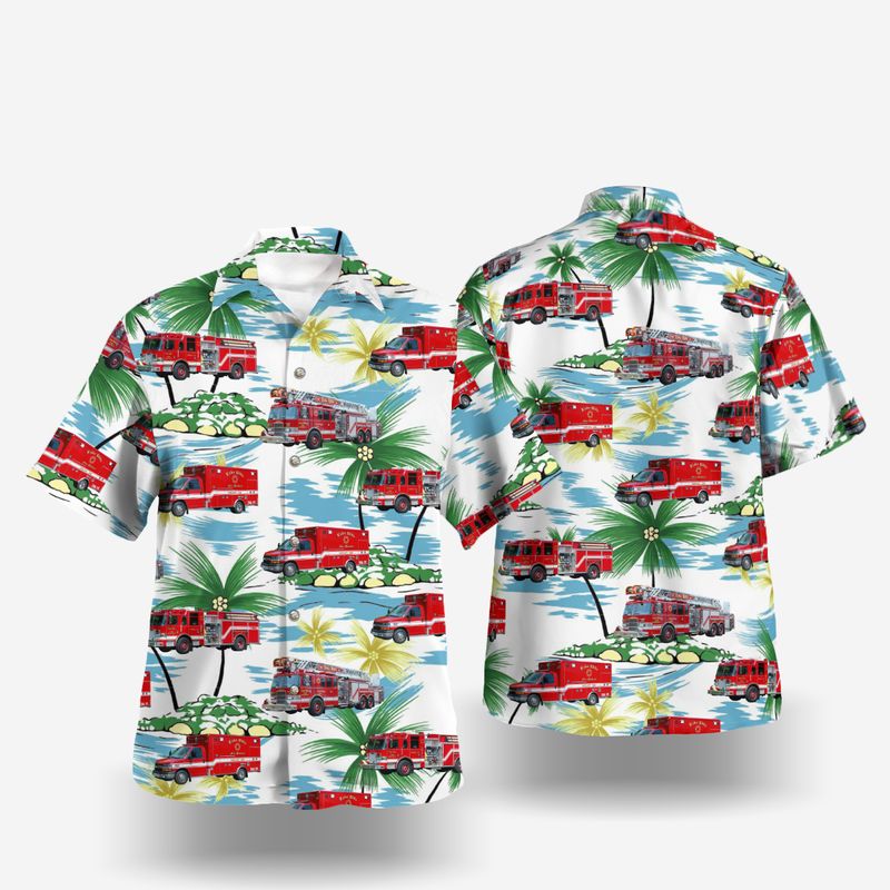 Lake Villa Lake County Illinois Lake Villa Fire Protection District Hawaiian Shirt – Hothot