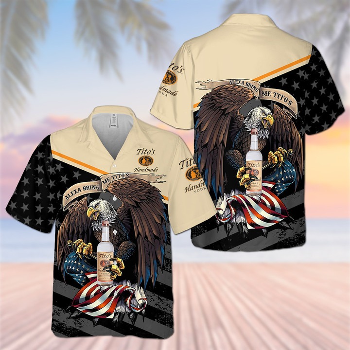 Tito’s Handmade Vodka Eagle Hawaiian Shirt – Hothot