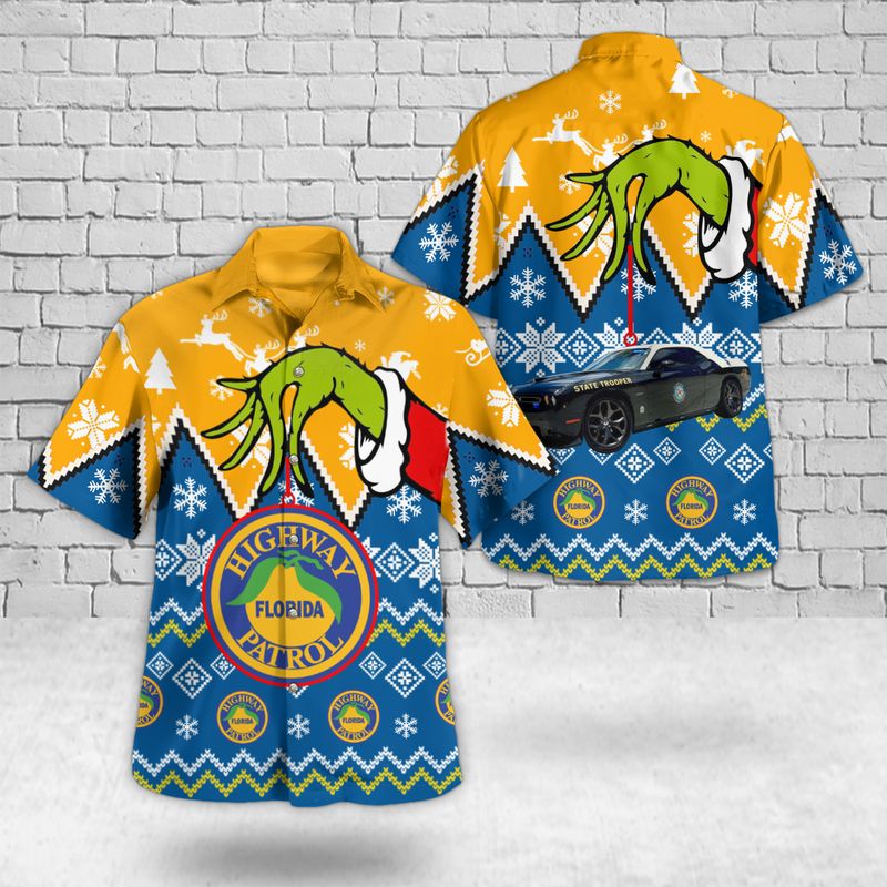 Florida Highway Patrol Christmas Hawaiian Shirt – Hothot