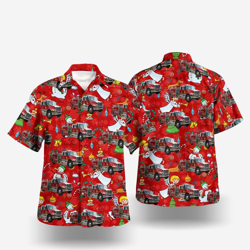 Caldwell County North Carolina Caldwell Fire Department Christmas Hawaiian Shirt – Hothot