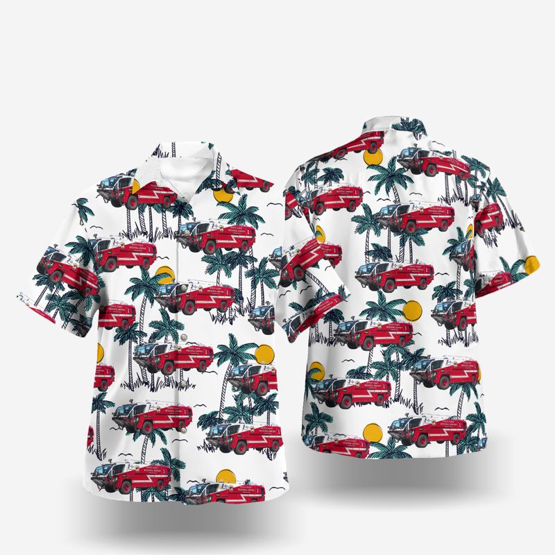 Brevard County Florida Space Coast Regional Airport Fire Department Hawaiian Shirt – Hothot