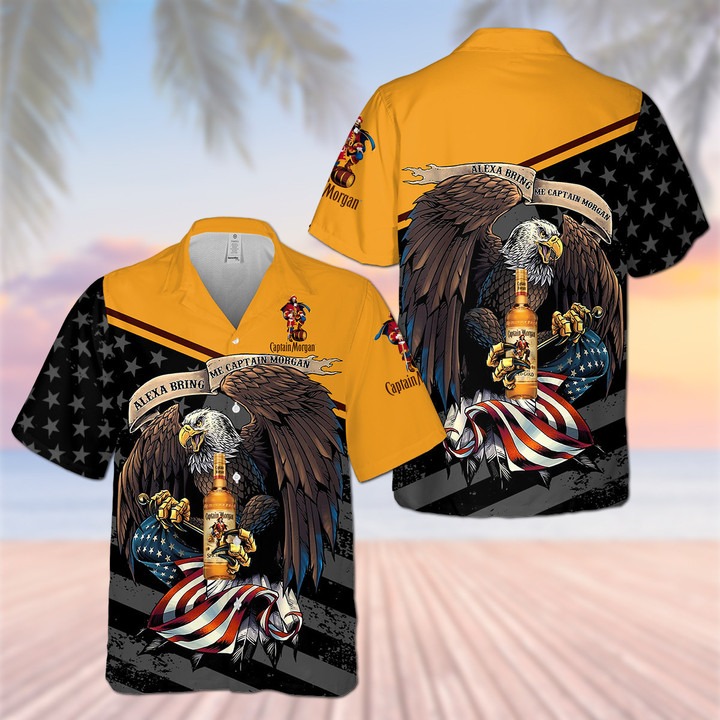 Captain Morgan Eagle Hawaiian Shirt – Hothot
