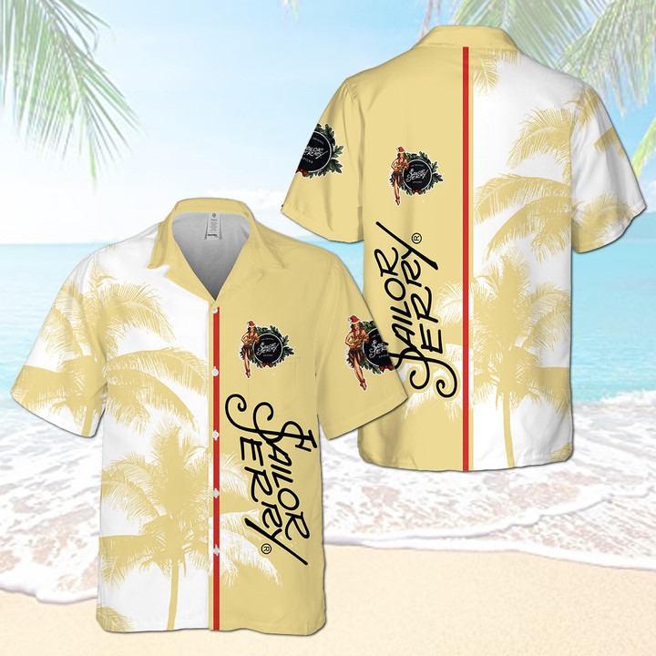 Sailor Jerry Rum Palm Tree Hawaiian Shirt – Hothot