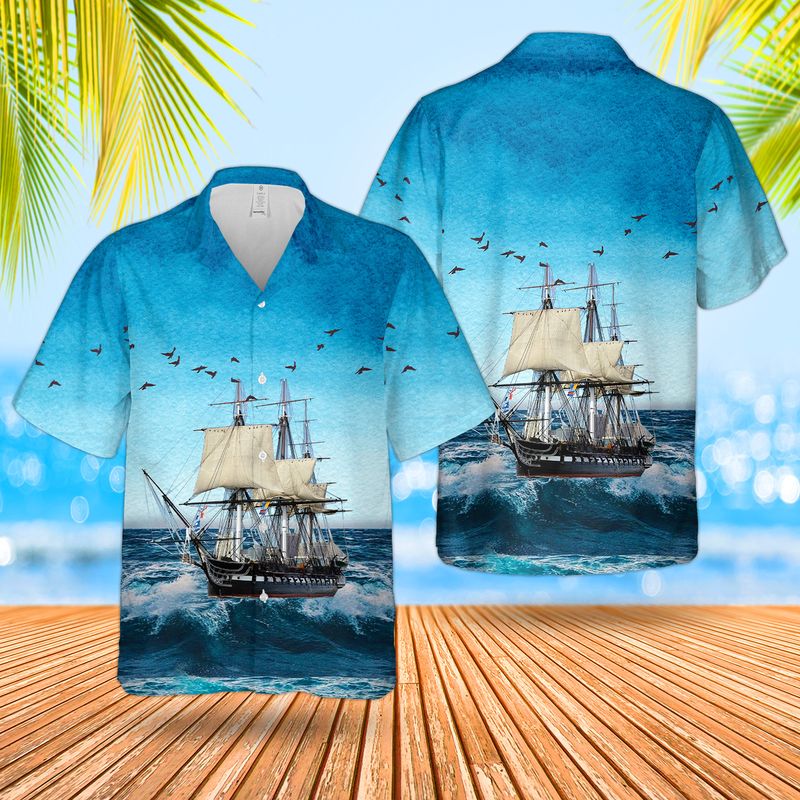 United States Navy USS Constitution Hawaiian Shirt – Hothot