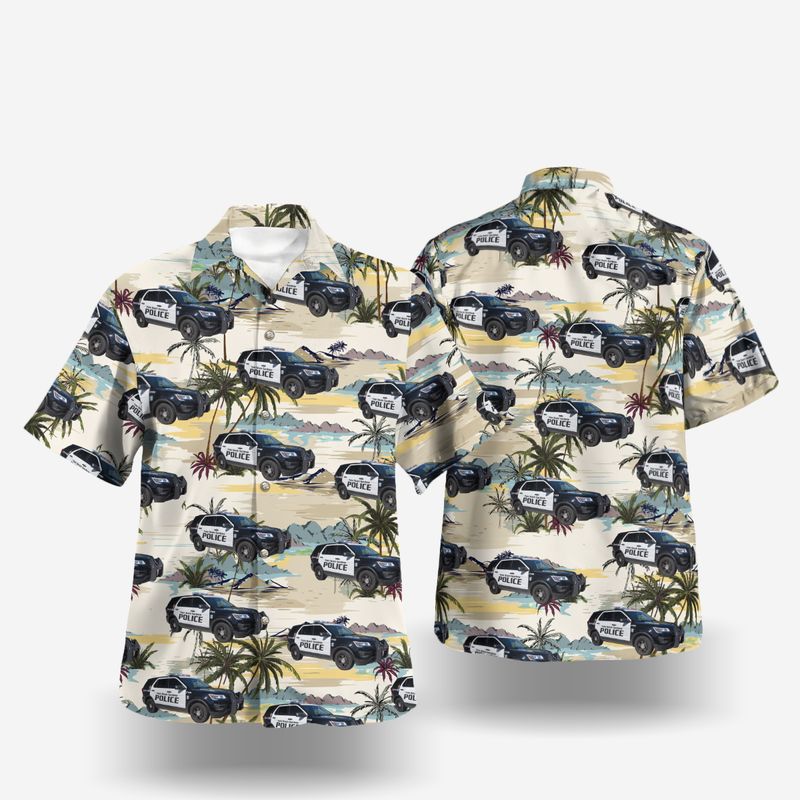 Palm Beach Gardens Palm Beach County Palm Beach Gardens Police Department Ford Police Interceptor Utility Hawaiian Shirt – Hothot
