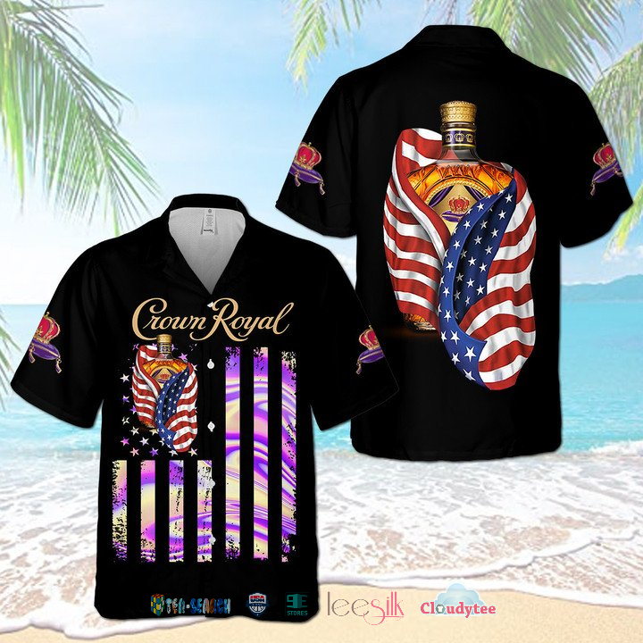Crown Royal American Flag Hawaiian Shirt – Hothot