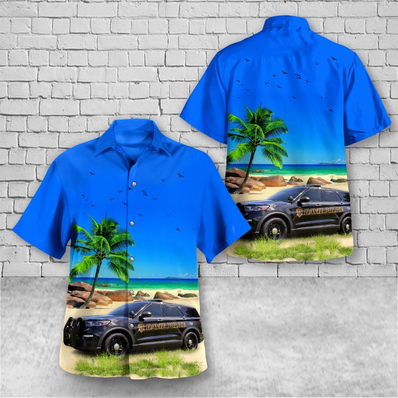 Town of Davie Police Department Hawaiian Shirt – Hothot