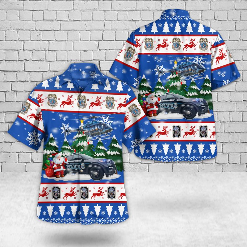 Anne Arundel County Maryland Anne Arundel County Police Department Car And Bell 407 Helicopter Christmas Hawaiian Shirt – Hothot