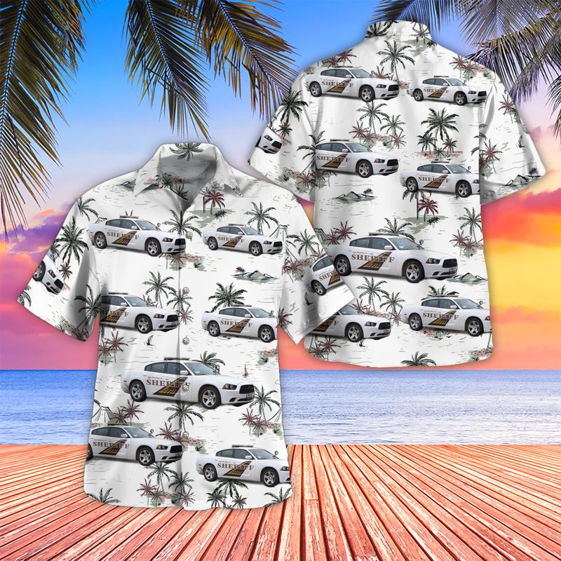 Cape Girardeau County Sheriff Dodge Charger Hawaiian Shirt – Hothot