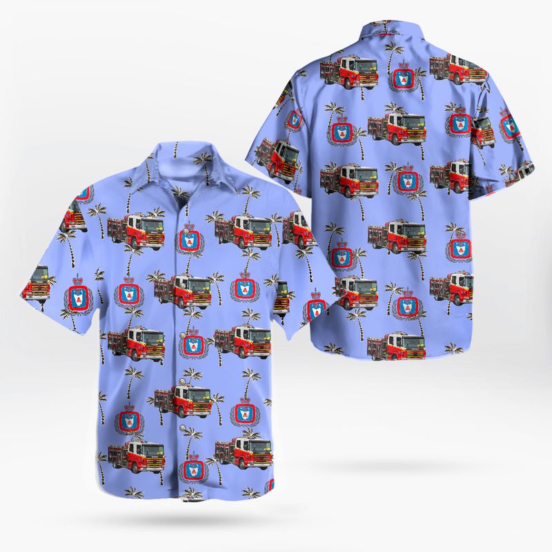 Tasmania Fire Service TFS SCANIA Fire Truck Hawaiian Shirt – Hothot