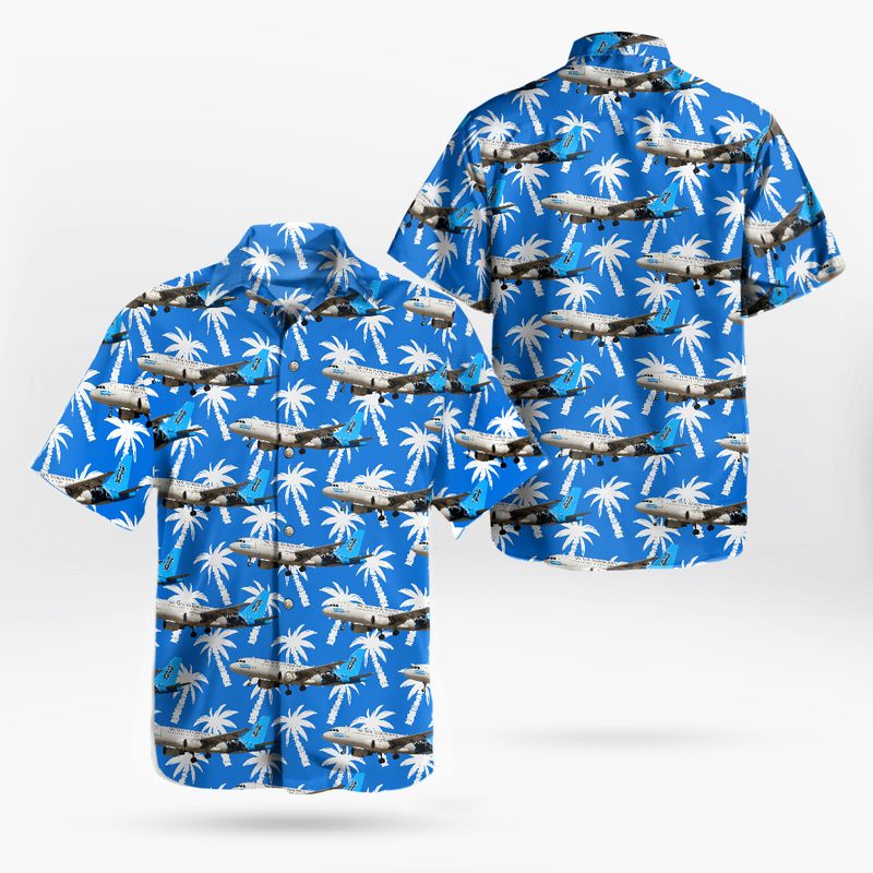 US Airways Airbus A319-112 Carolina Panthers Livery Hawaiian Shirt – Hothot