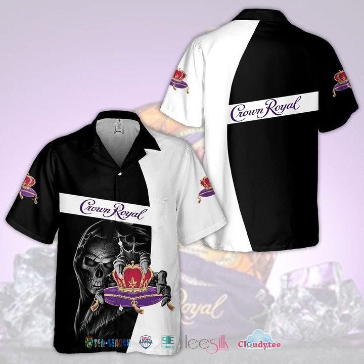 Crown Royal Skull Tropical Short Sleeve Shirt – Hothot