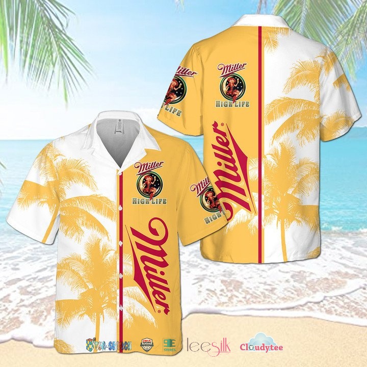 Miller High Life Palm Tree Hawaiian Shirt – Hothot