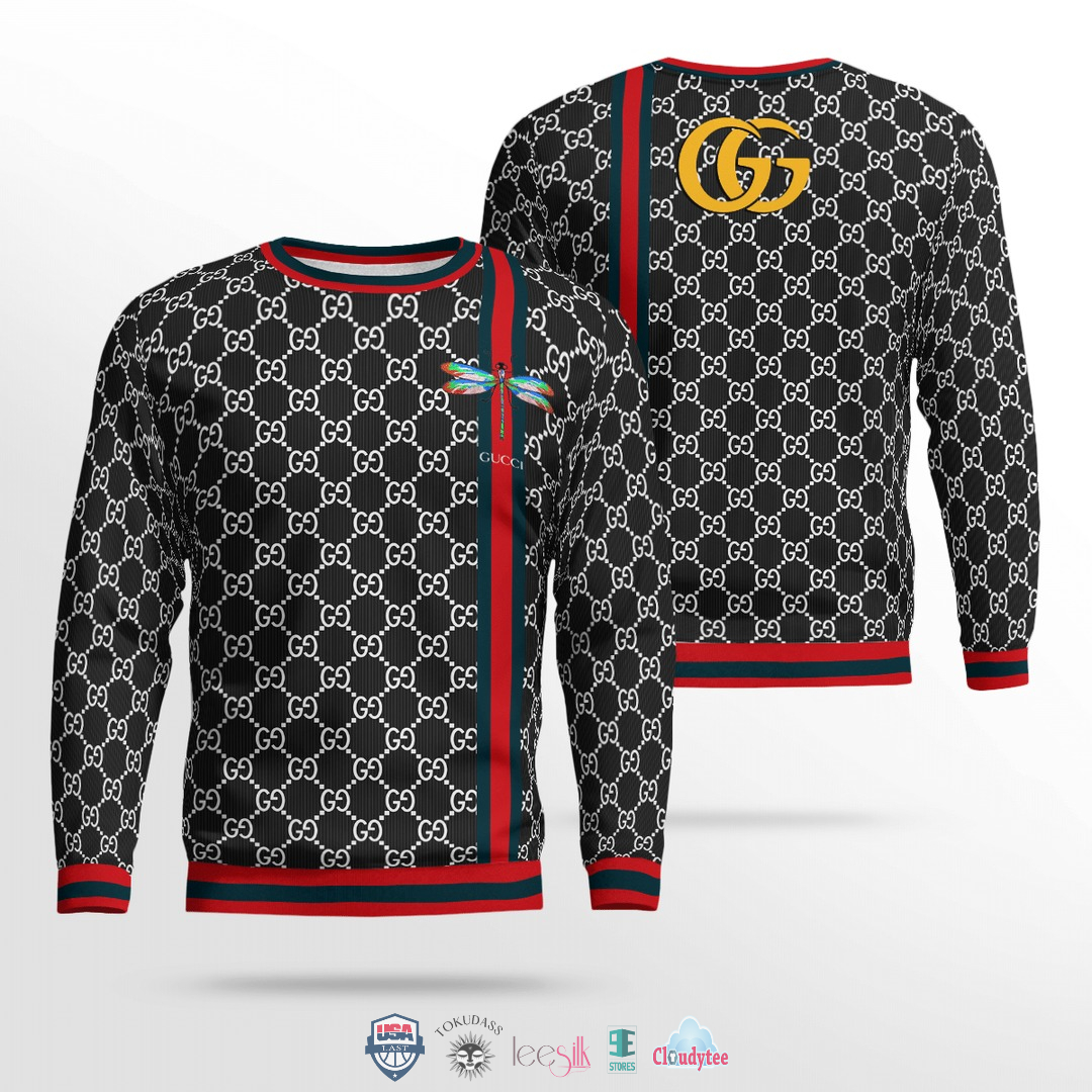 Gucci Dragonfly 3D Ugly Sweater – Hothot