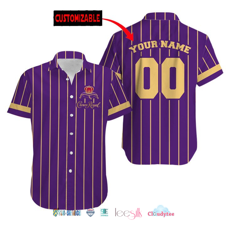 Crown Royal Custom Name And Number Hawaiian Shirt – Hothot