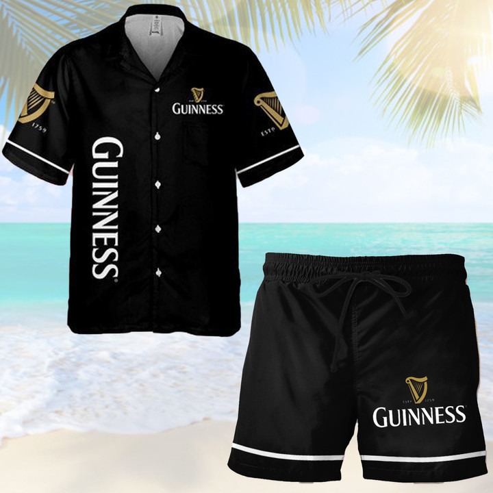 Guinness Beer Hawaiian Shirt Beach Short – Hothot