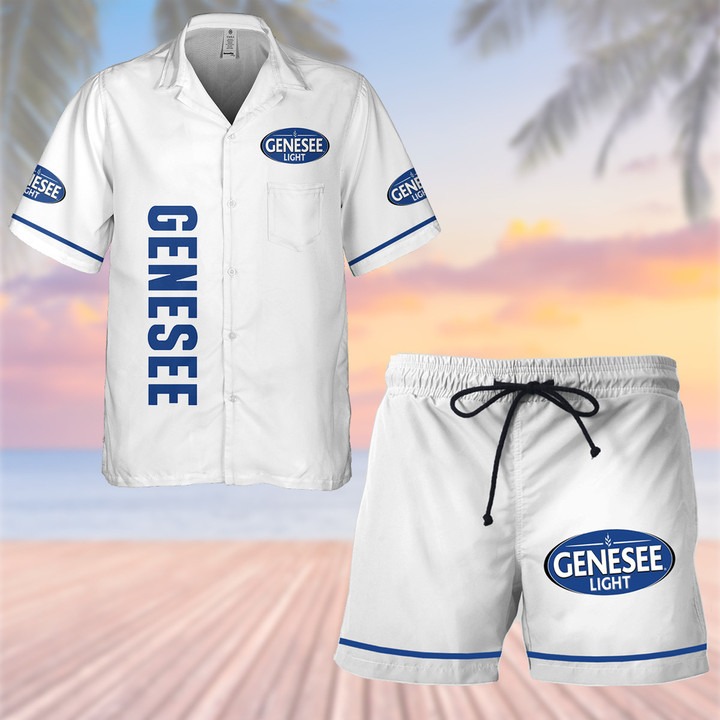 Genesee Light Beer Hawaiian Shirt Beach Short – Hothot