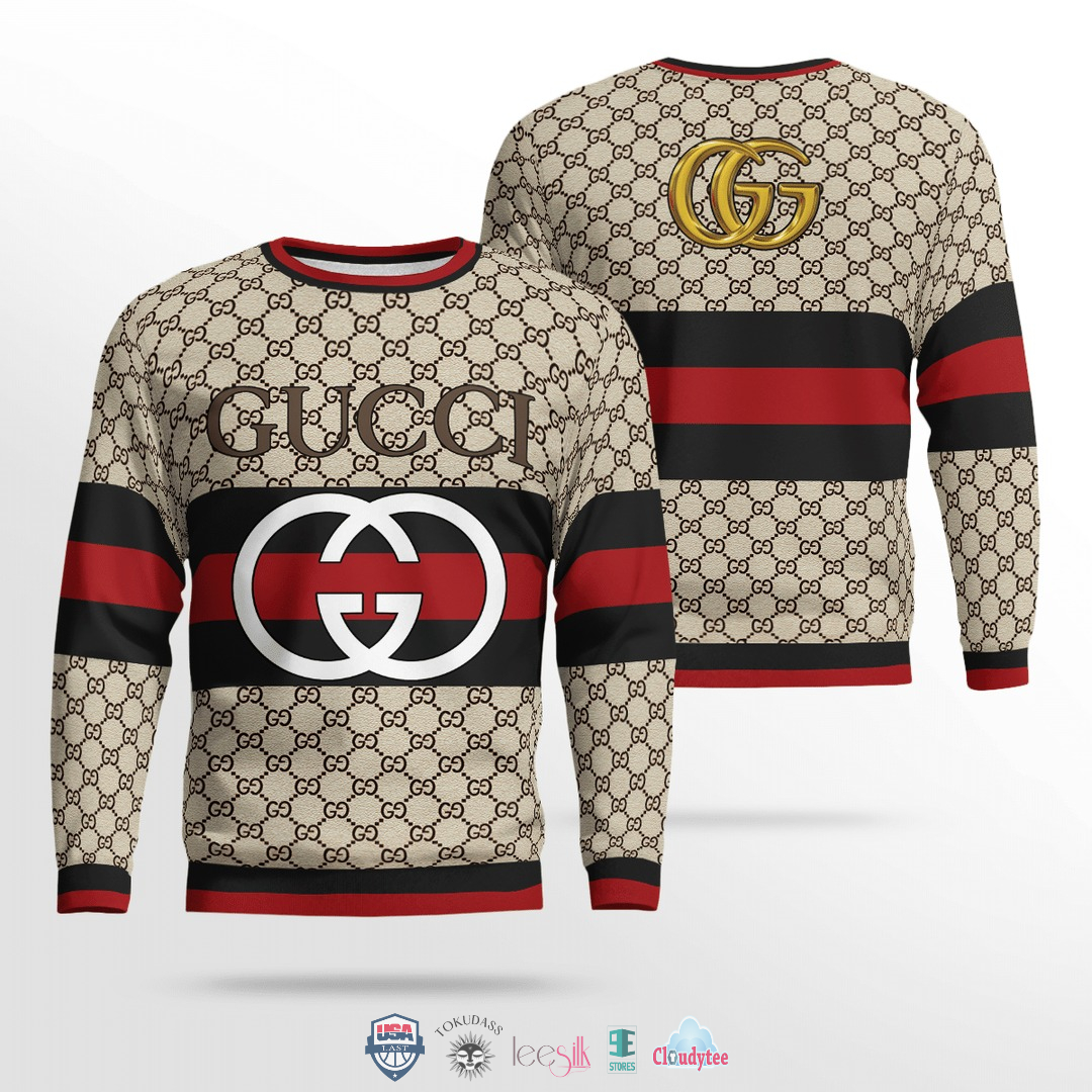 Gucci Black Red 3D Ugly Sweater – Hothot