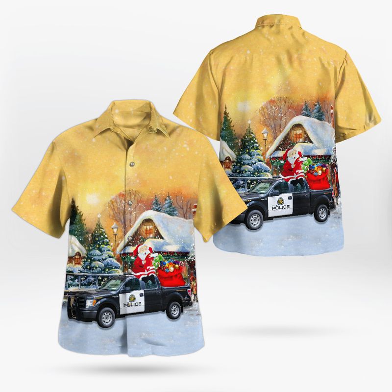 Calgary Police Service Ford F-150 Christmas Hawaiian Shirt – Hothot