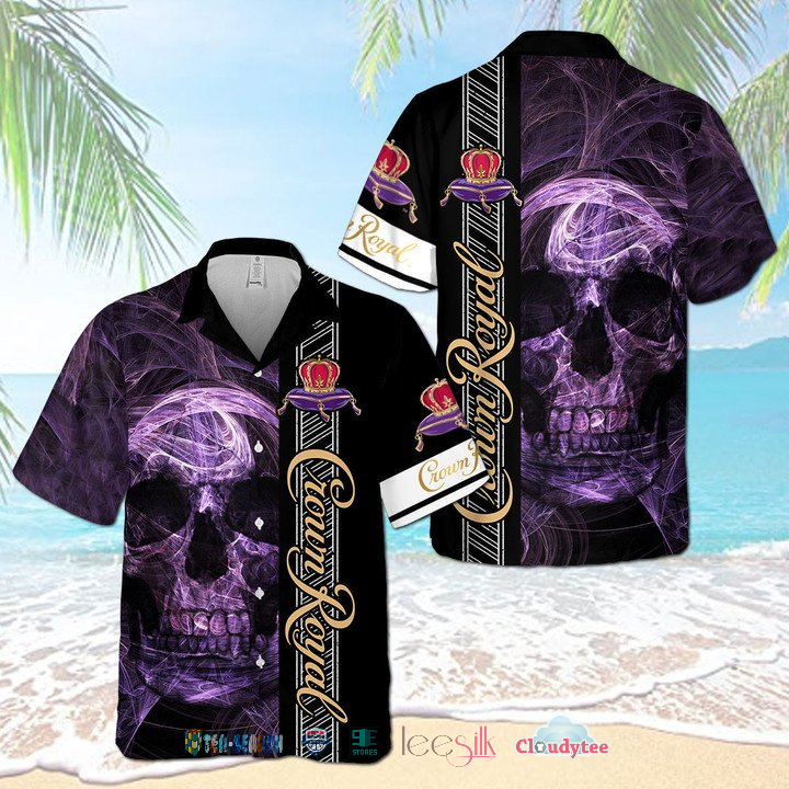 Crown Royal Smoke Skull Hawaiian Shirt – Hothot