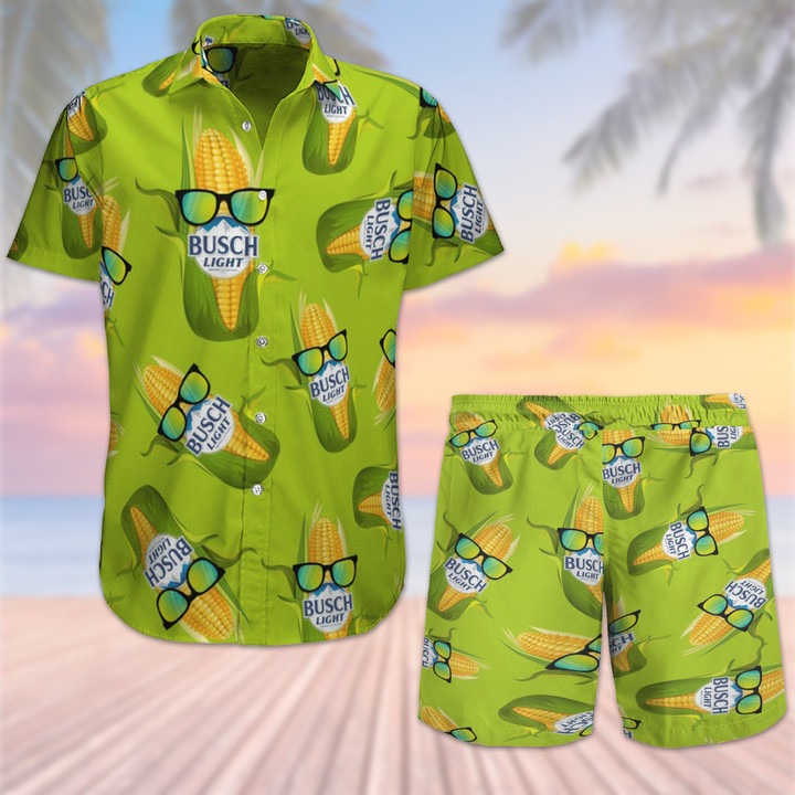 Busch Light Corn Hawaiian Shirt Beach Short – Hothot