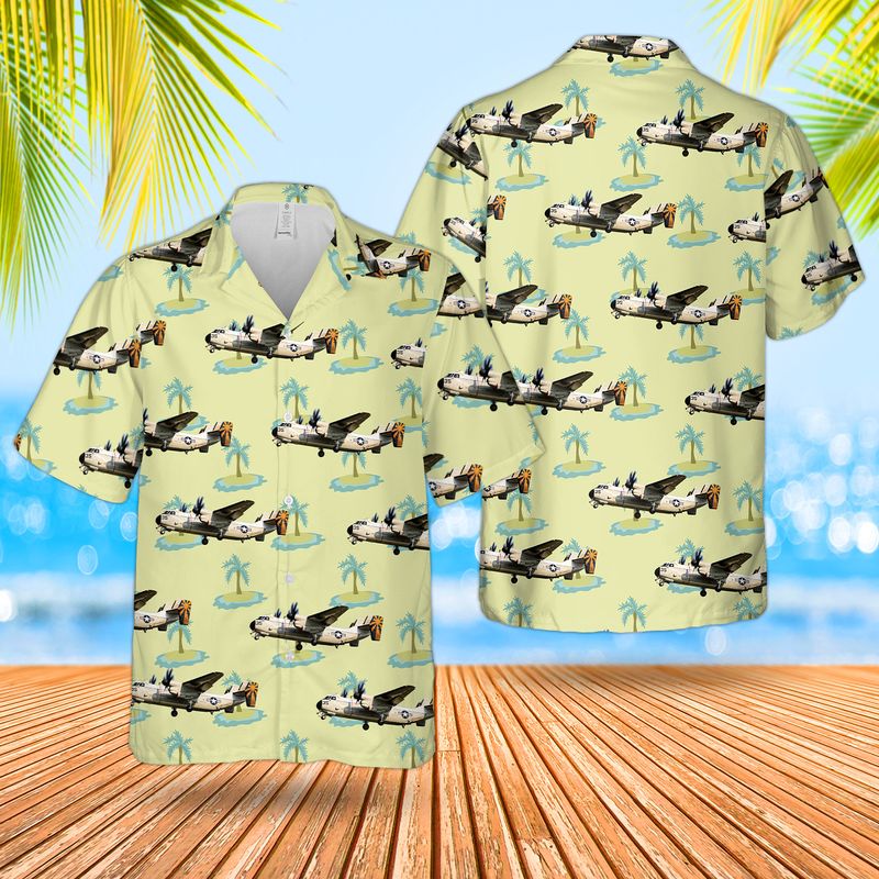 United States Navy VRC-40 Grumman C-2 Greyhound Hawaiian Shirt – Hothot