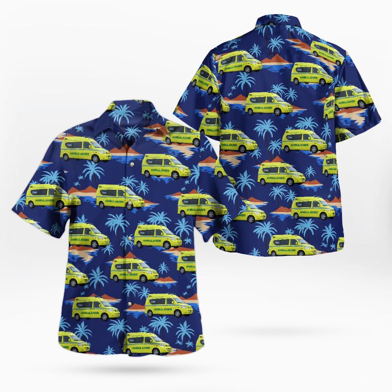 Northern Norway Regional Health Authority Helse Nord Volkswagen Ambulanse Hawaiian Shirt – Hothot