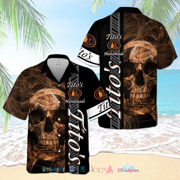 Tito’s Handmade Smoke Skull Hawaiian Shirt – Hothot