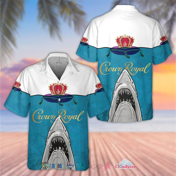 Crown Royal Jaws Shark Hawaiian Shirt – Hothot