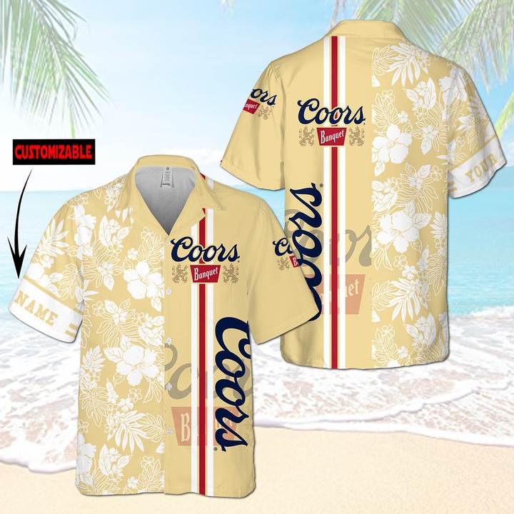 Coors Banquet Floral Customize Hawaiian Shirt – Hothot
