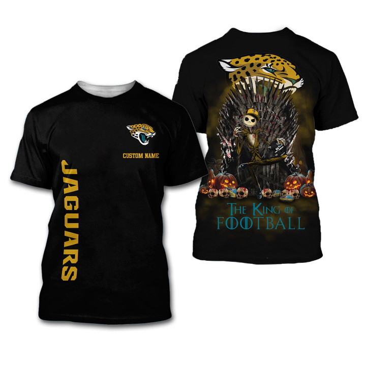 Jacksonville Jaguars The King Of Football Custom Name 3D All Over Print Shirt – Hothot
