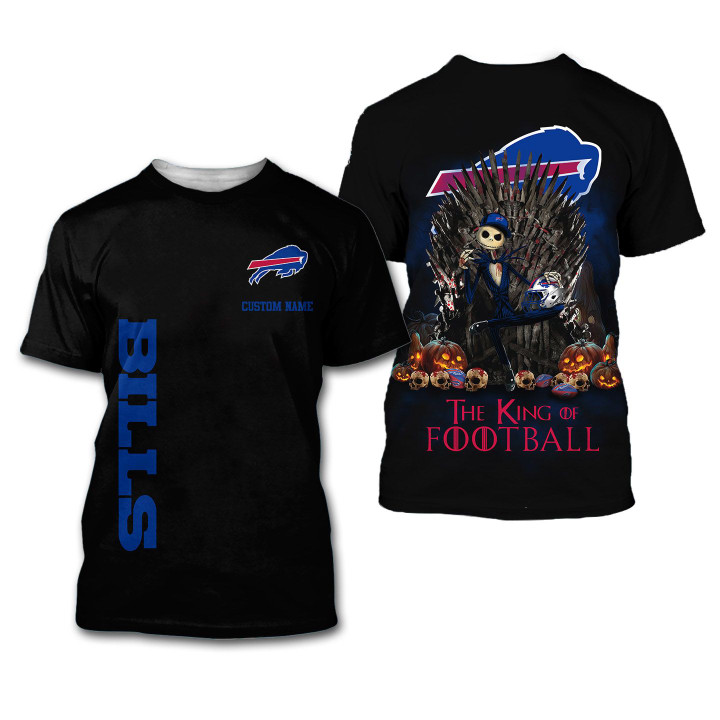 Buffalo Bills The King Of Football Custom Name 3D All Over Print Shirt – Hothot